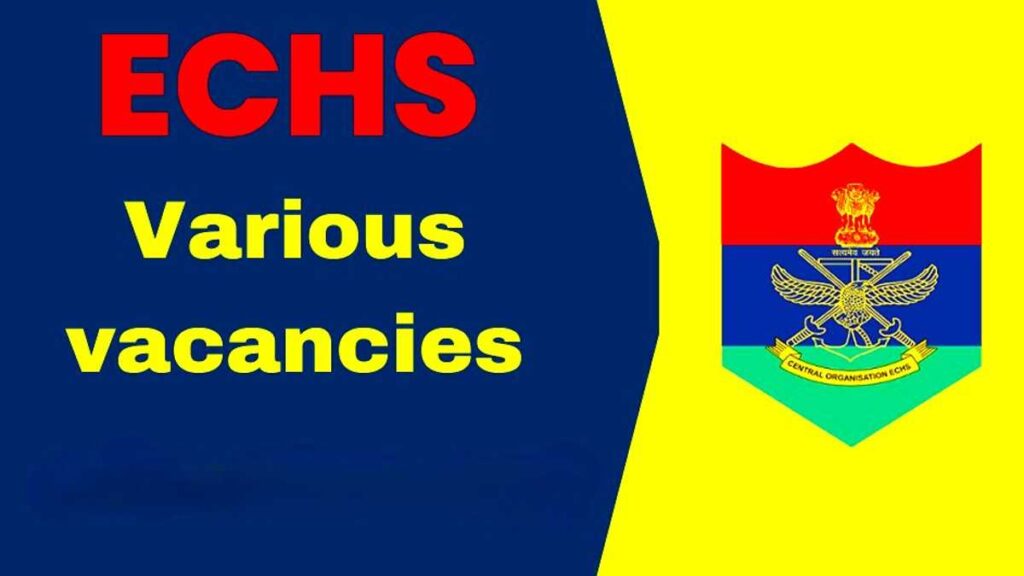 ECHS Govt Job Apply Here