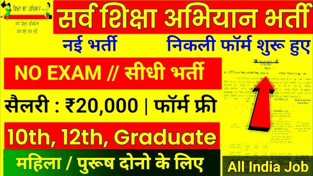 Sarva Shiksha Abhiyan Recruitment