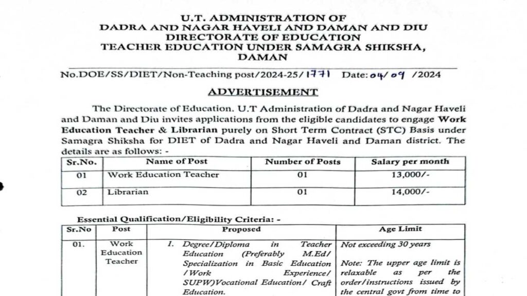 SSA Teacher Jobs